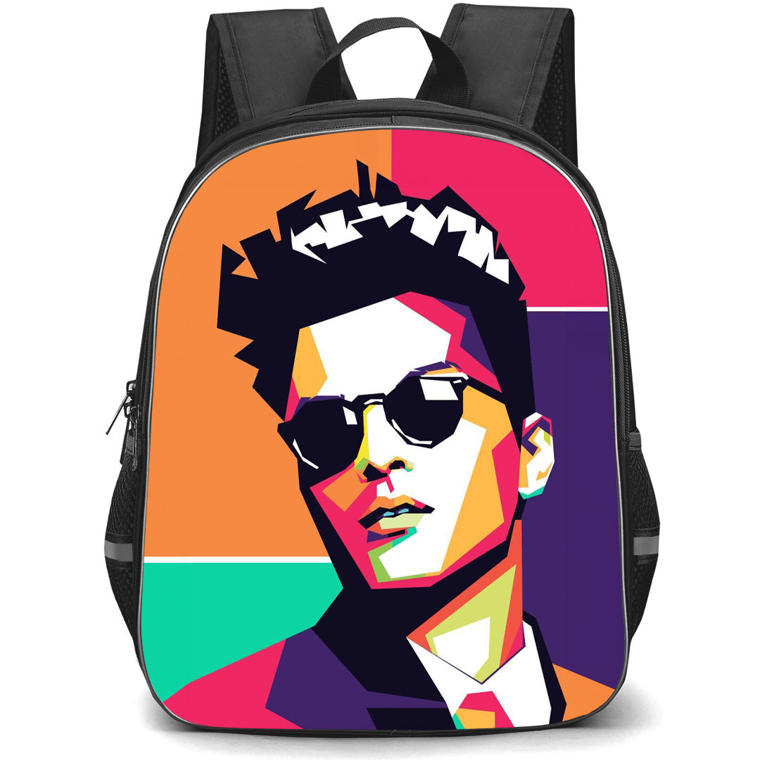 Bruno Mars Backpack StudentPack - Bruno Mars Wpap Art Poster