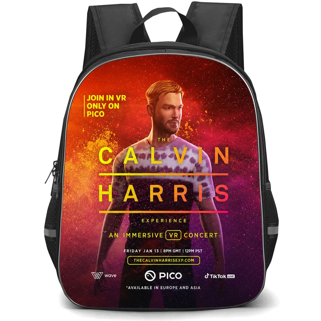 Calvin Harris Backpack School Bag StudentPack - Calvin Harris Harris An Immersive AR Concert Poster