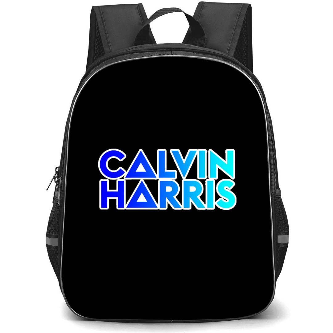 Calvin Harris Backpack School Bag StudentPack - Calvin Harris Blue Gradient Logo Sticker
