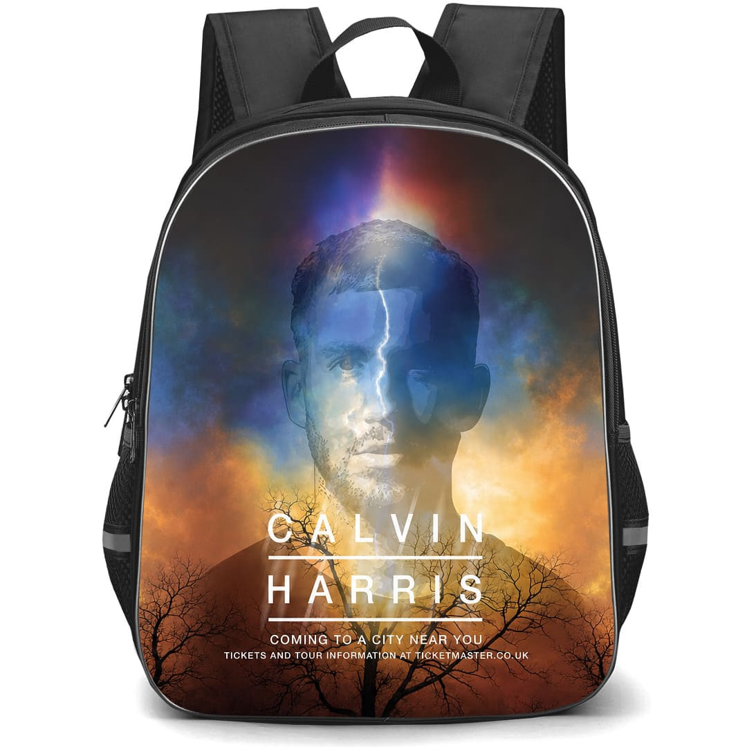 Calvin Harris Backpack School Bag StudentPack - Calvin Harris Dreamscape Double Exposure Concert Poster