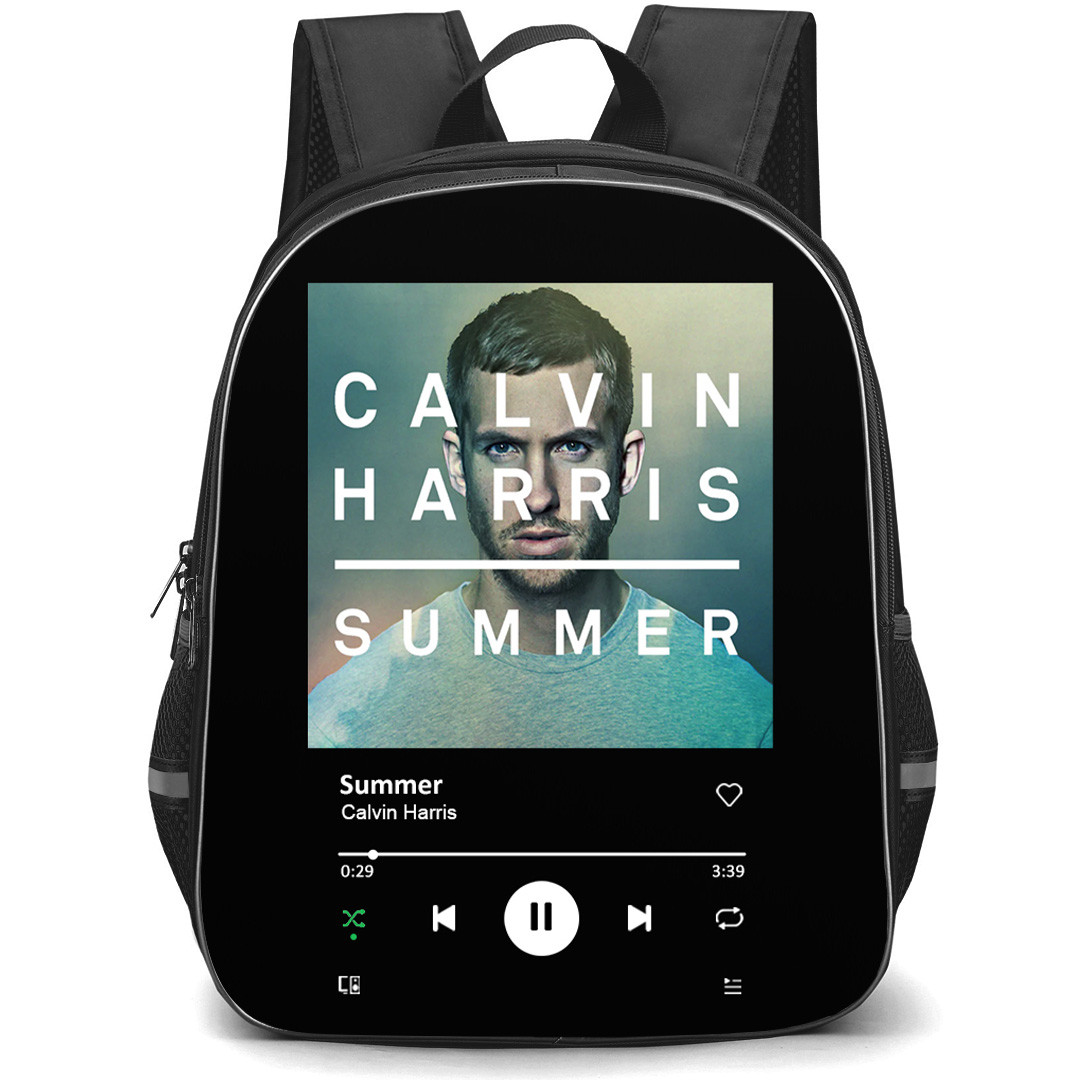 Calvin Harris Backpack School Bag StudentPack - Calvin Harris Summer Album Cover Spotify Library Poster