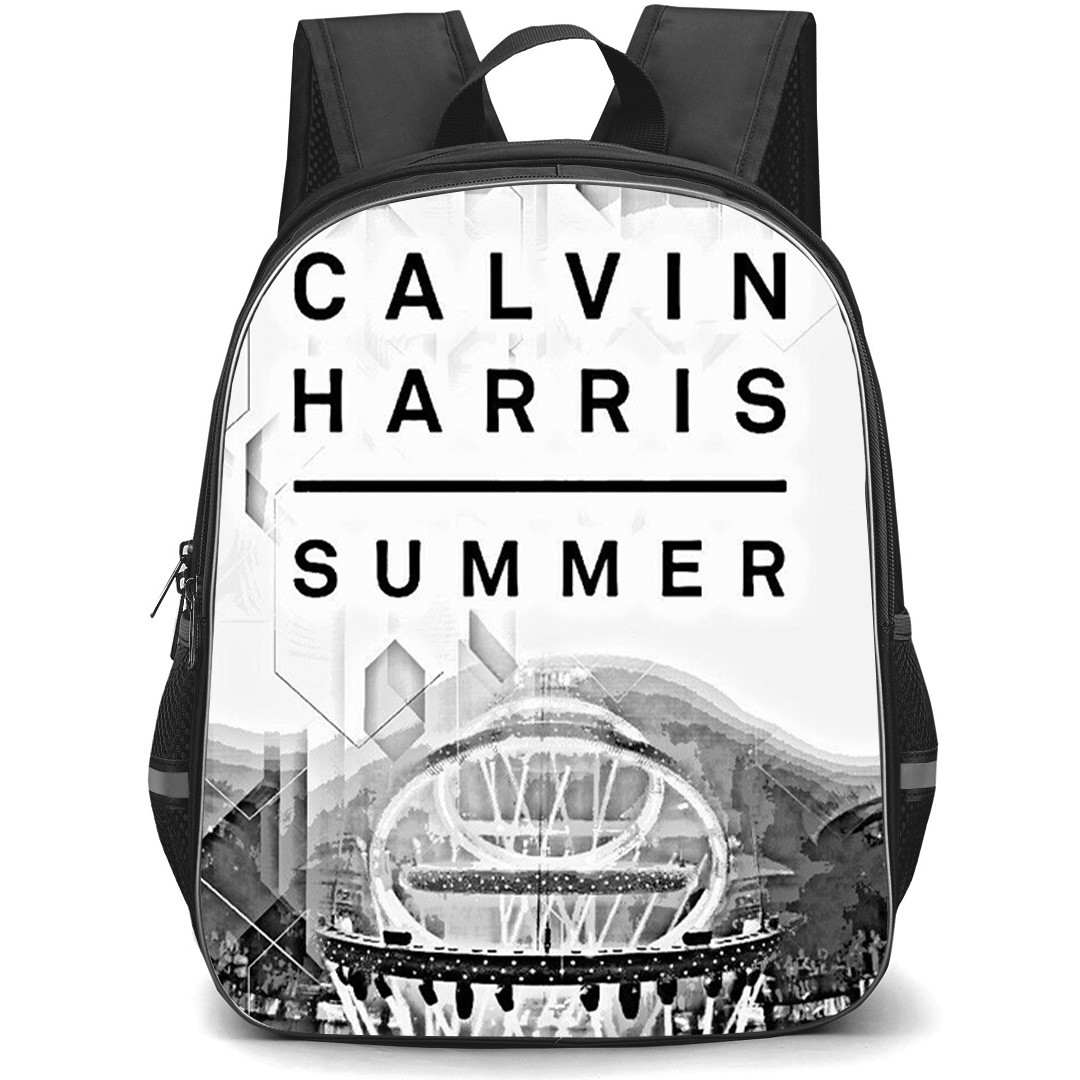 Calvin Harris Backpack School Bag StudentPack - Calvin Harris Summer Black And White Poster