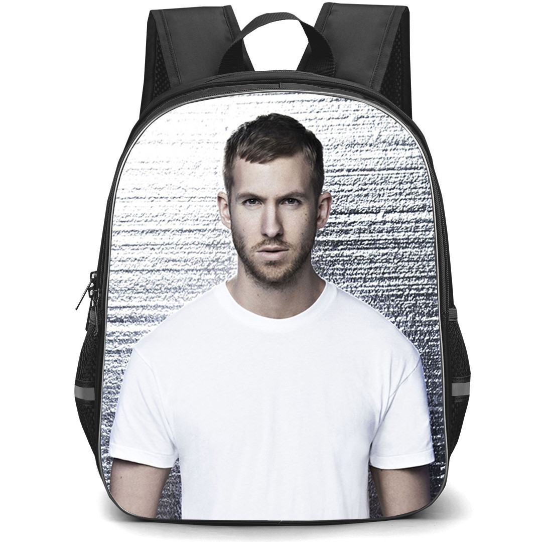 Calvin Harris Backpack School Bag StudentPack - Calvin Harris White T-Shirt Studio Portrait Poster