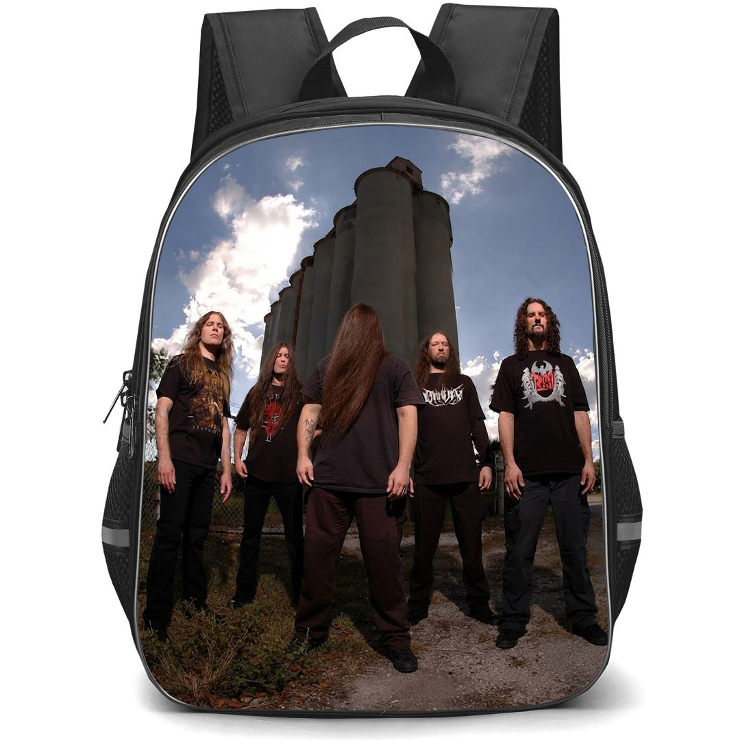Cannibal Corpse Backpack School Bag StudentPack - Cannibal Corpse Group Portrait Sky Background