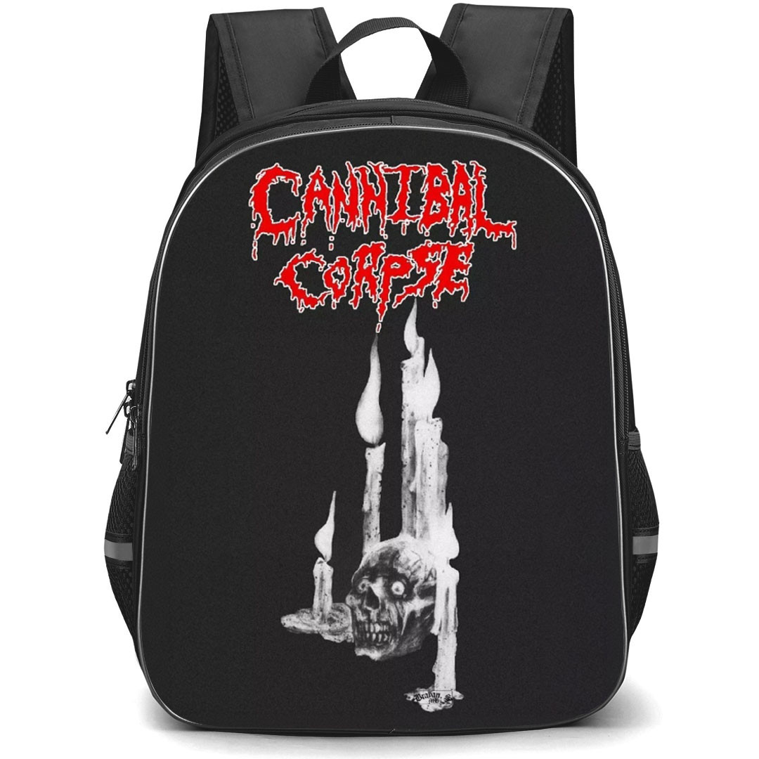 Cannibal Corpse Backpack School Bag StudentPack - Cannibal Corpse Skull Candle Logo