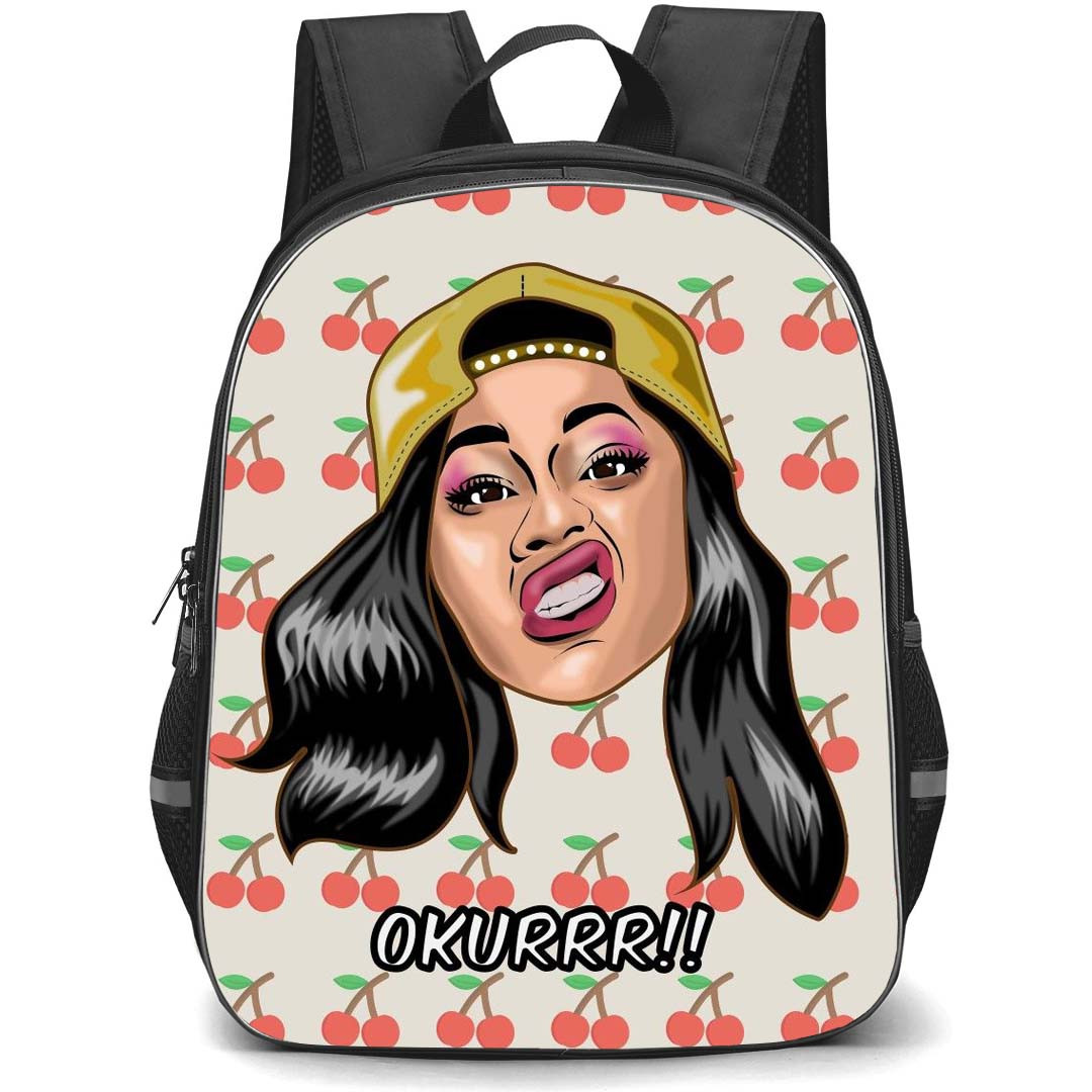 Cardi B Backpack StudentPack - Cardi B Avatar Illustration Art