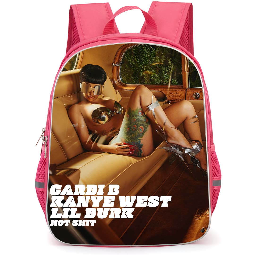 Cardi B Backpack StudentPack - Cardi B Kanye West Lil Durk Hot Shit Poster