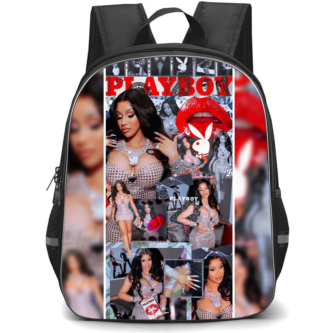 Cardi B Backpack StudentPack - Cardi B PlayBoy Collage Poster