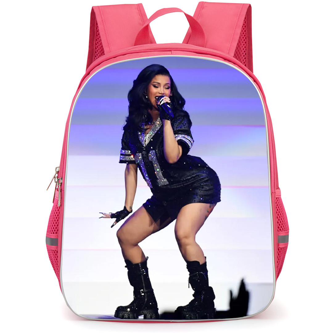 Cardi B Backpack School Bag StudentPack - Cardi B On Stage In 11 Jersey Poster
