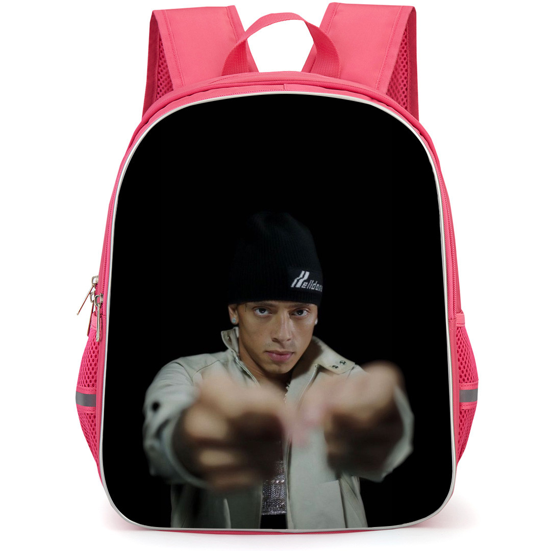 Central Cee Backpack StudentPack - Central Cee Portrait On Black Background