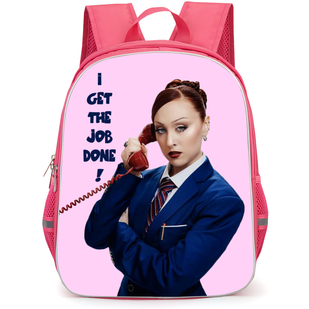 Chappell Roan Backpack StudentPack - Chappell Roan The Giver Detective Pink Background
