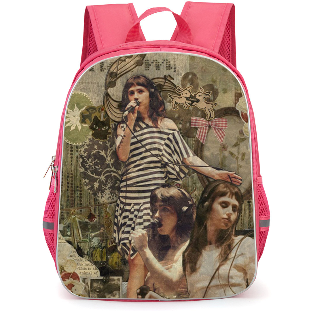 Clairo Backpack School Bag StudentPack - Clairo Charm Performs Collage Poster