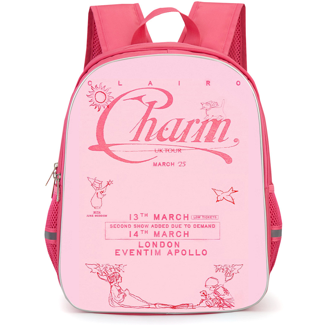 Clairo Backpack School Bag StudentPack - Clairo Charm UK Tour Poster