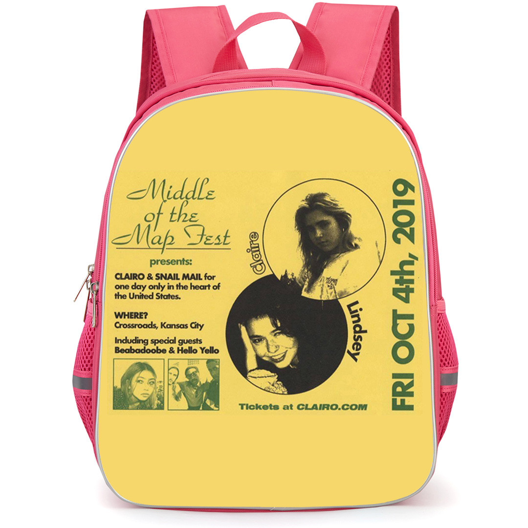 Clairo Backpack School Bag StudentPack - Clairo Concert Ticket Poster