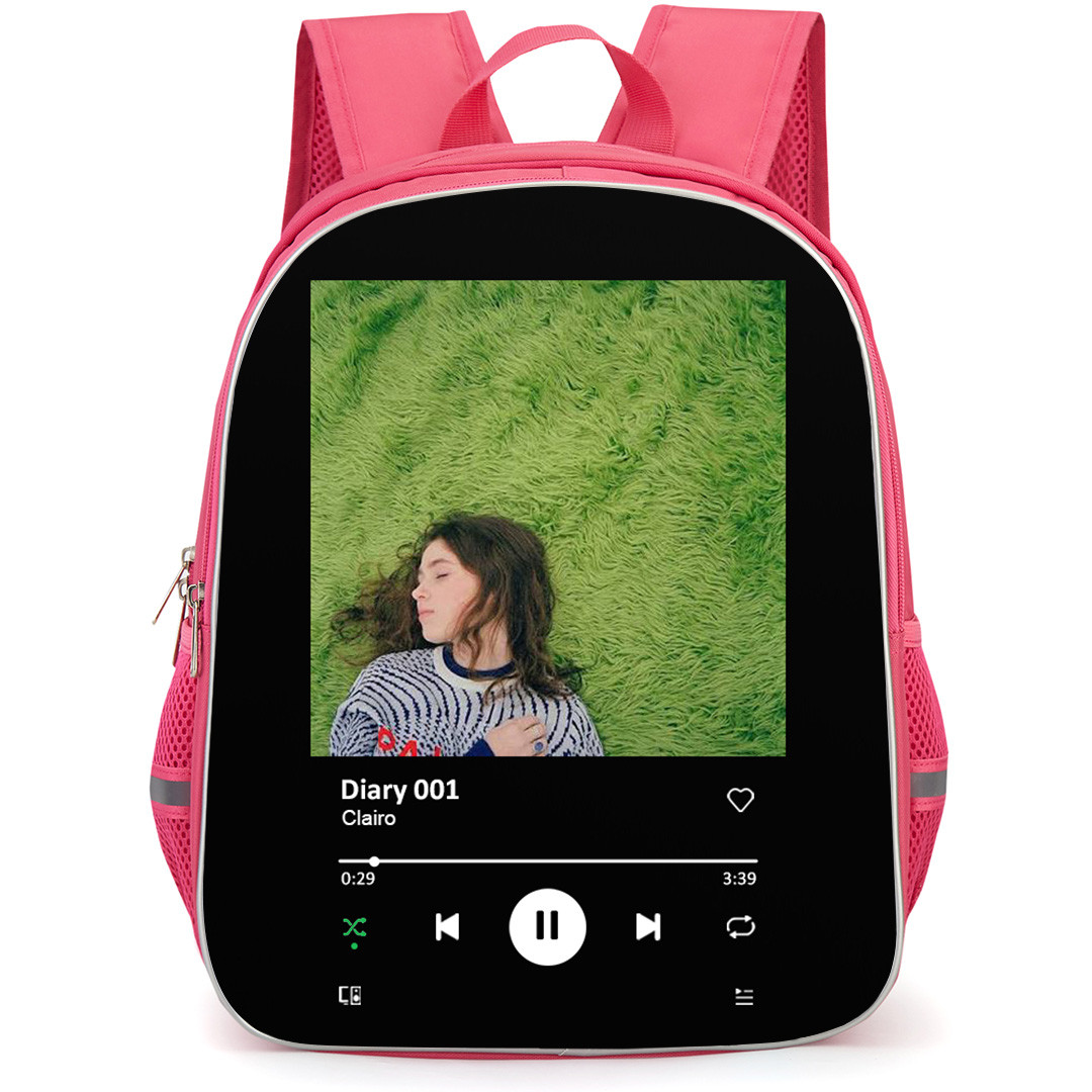 Clairo Backpack School Bag StudentPack - Clairo Diary 001 Album Cover Spotify Library Poster