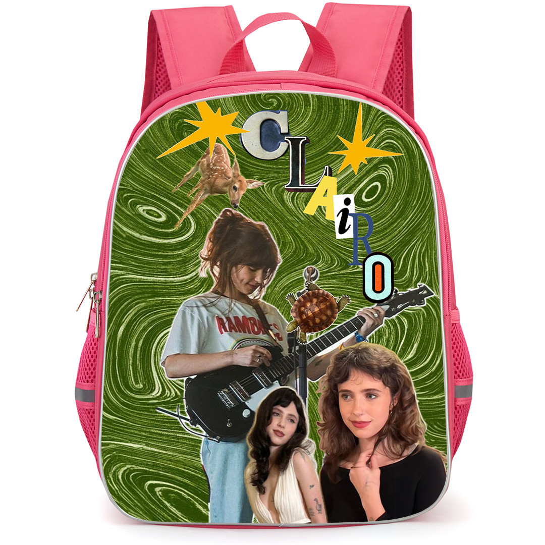 Clairo Backpack School Bag StudentPack - Clairo Deer Turtle Indie Aesthetic Collage Poster
