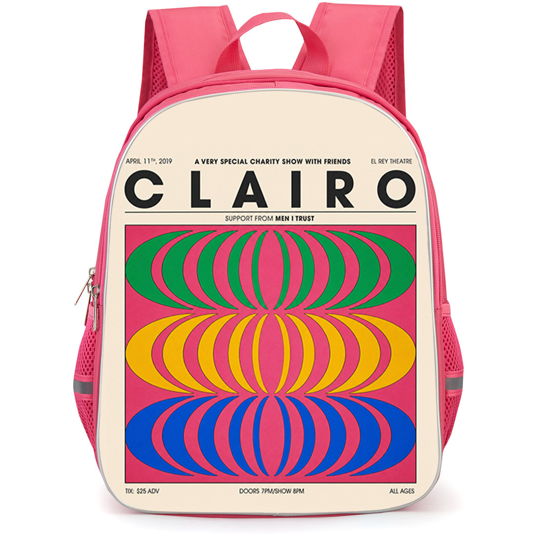 Clairo Backpack School Bag StudentPack - Clairo Clairo El Rey Theatre Concert Poster