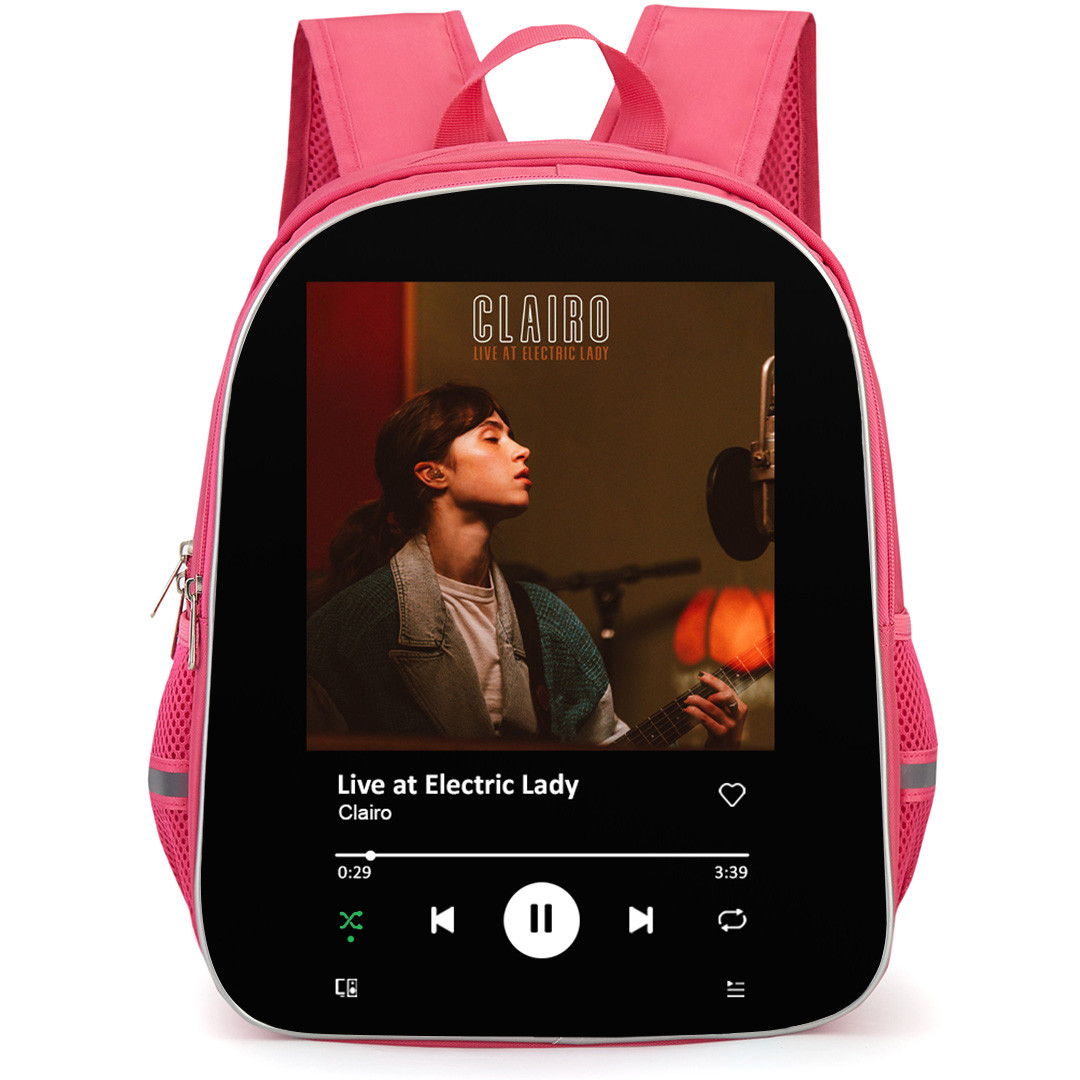 Clairo Backpack School Bag StudentPack - Clairo Live At Electric Lady Album Cover Spotify Library Poster