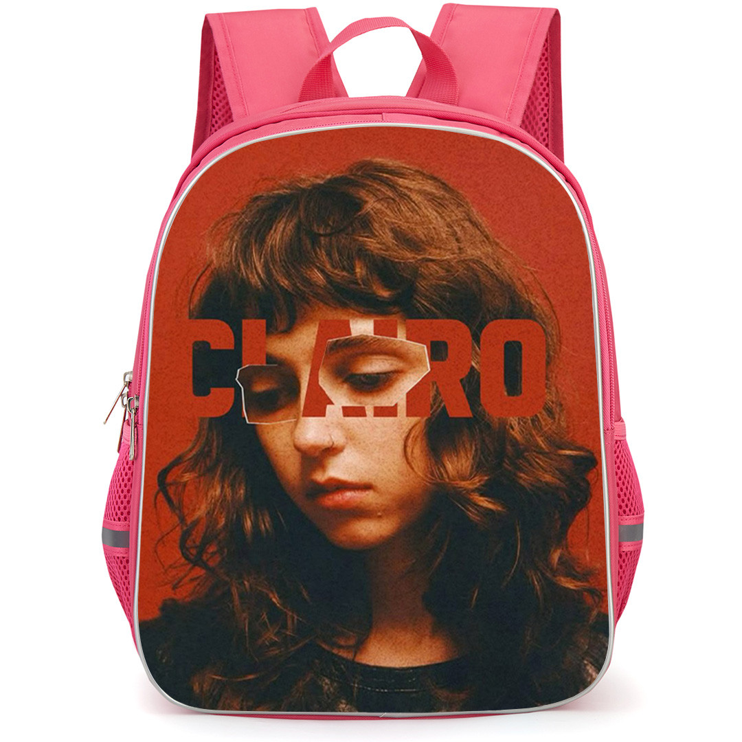 Clairo Backpack School Bag StudentPack - Clairo Red Tone Collage Poster