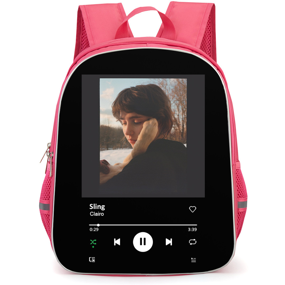Clairo Backpack School Bag StudentPack - Clairo Sling Album Cover Spotify Library Poster