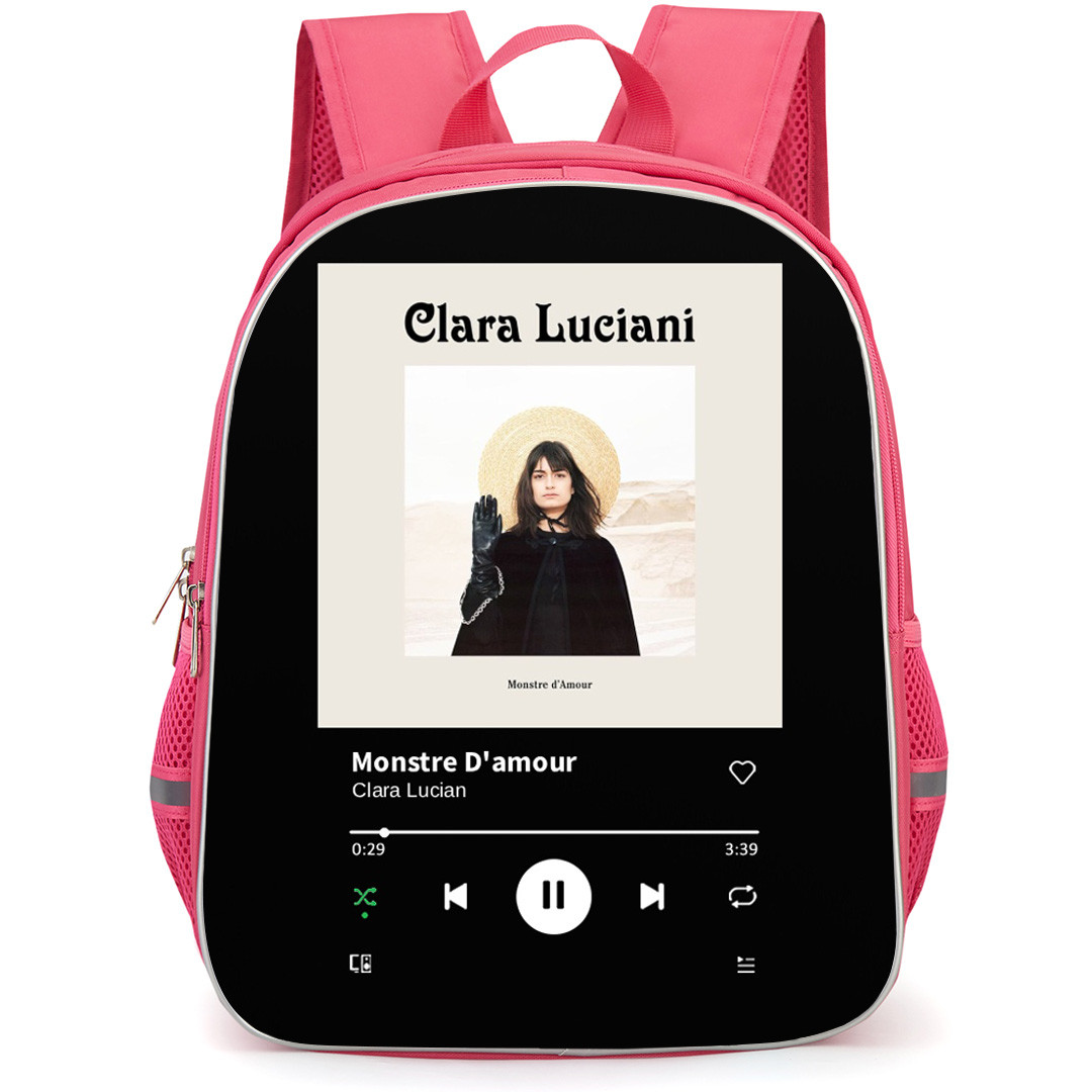 Clara Luciani Backpack School Bag StudentPack - Clara Luciani Monstre D'amour Cover Art