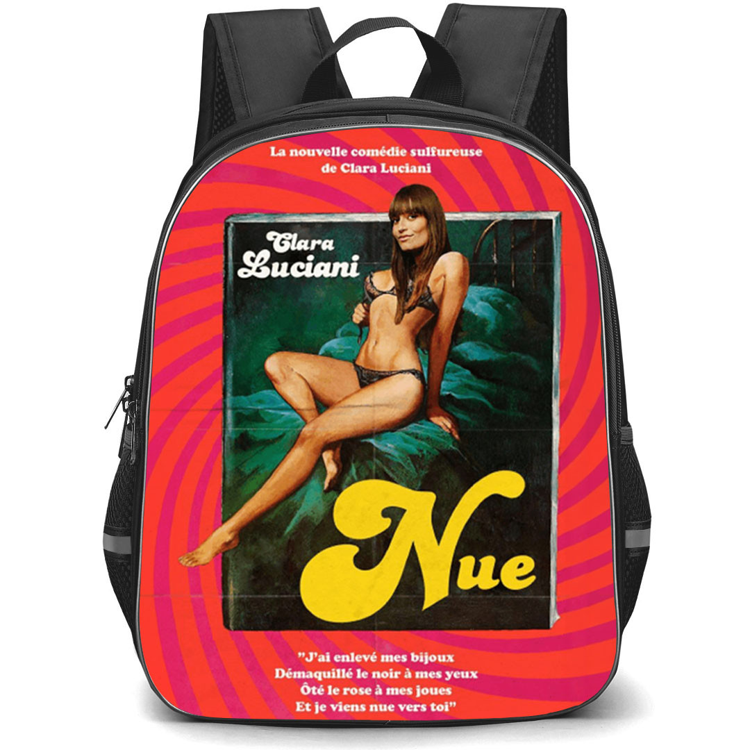 Clara Luciani Backpack School Bag StudentPack - Clara Luciani Nue Lyrics Poster