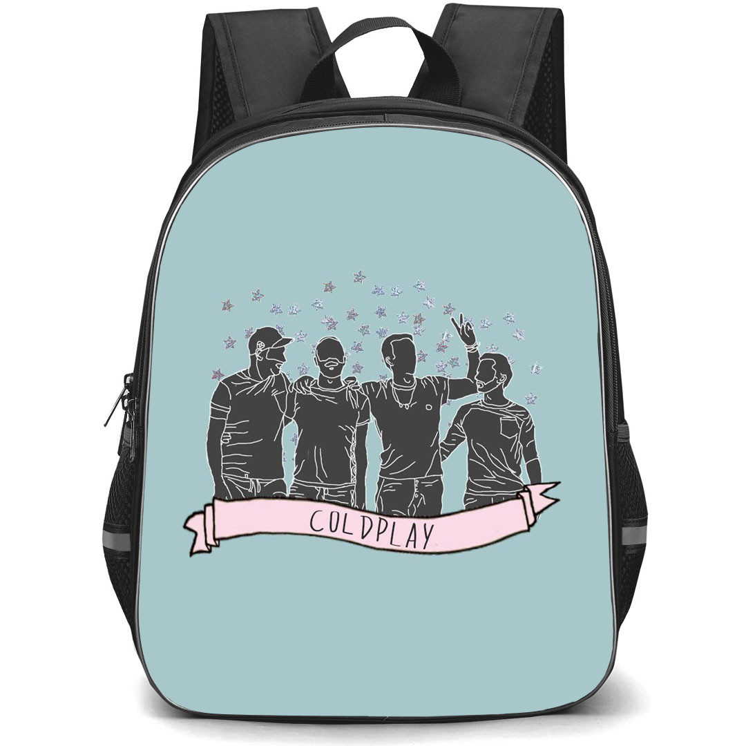 Coldplay Backpack StudentPack - Coldplay Minimalist Art Poster