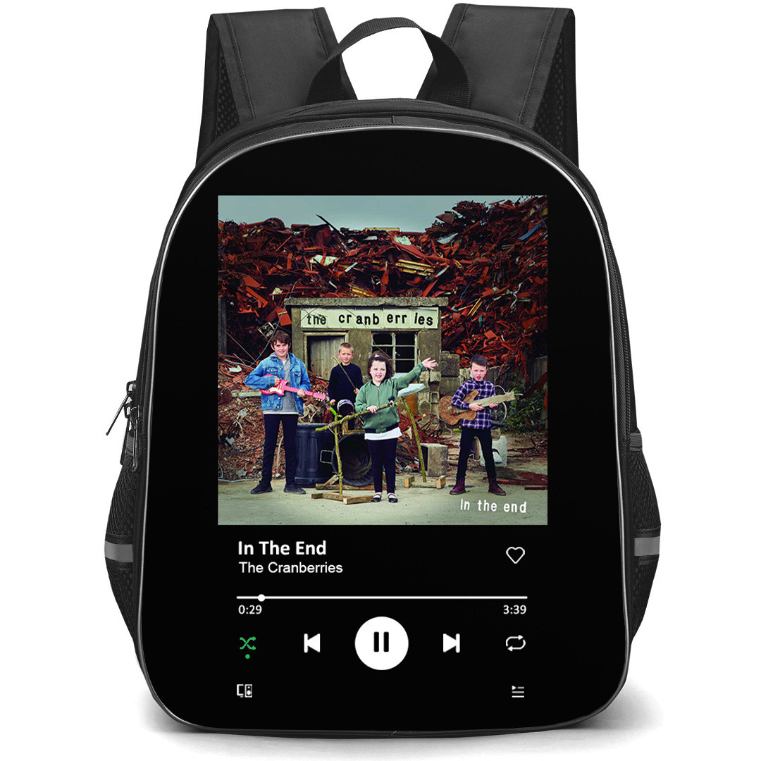 The Cranberries Backpack School Bag StudentPack - The Cranberries In the End Album Cover Spotify Library Poster