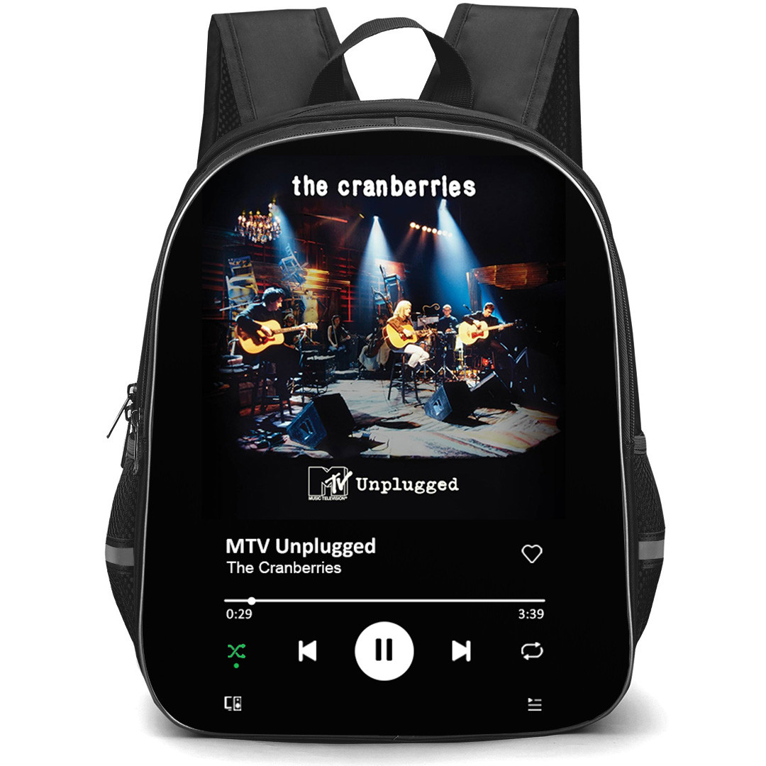 The Cranberries Backpack School Bag StudentPack - The Cranberries MTV Unplugged Album Cover Spotify Library Poster