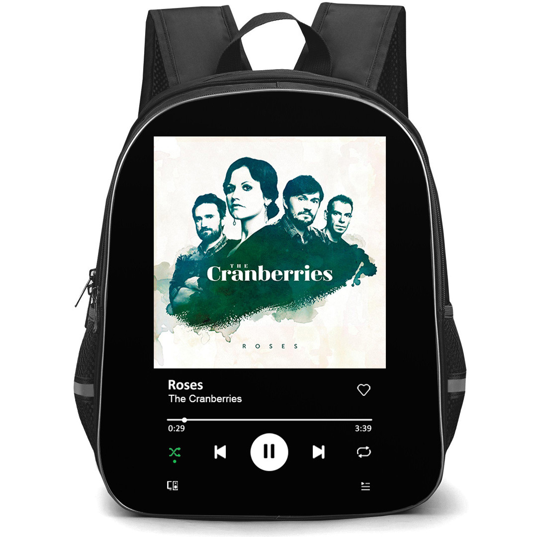 The Cranberries Backpack School Bag StudentPack - The Cranberries Roses Album Cover Spotify Library Poster