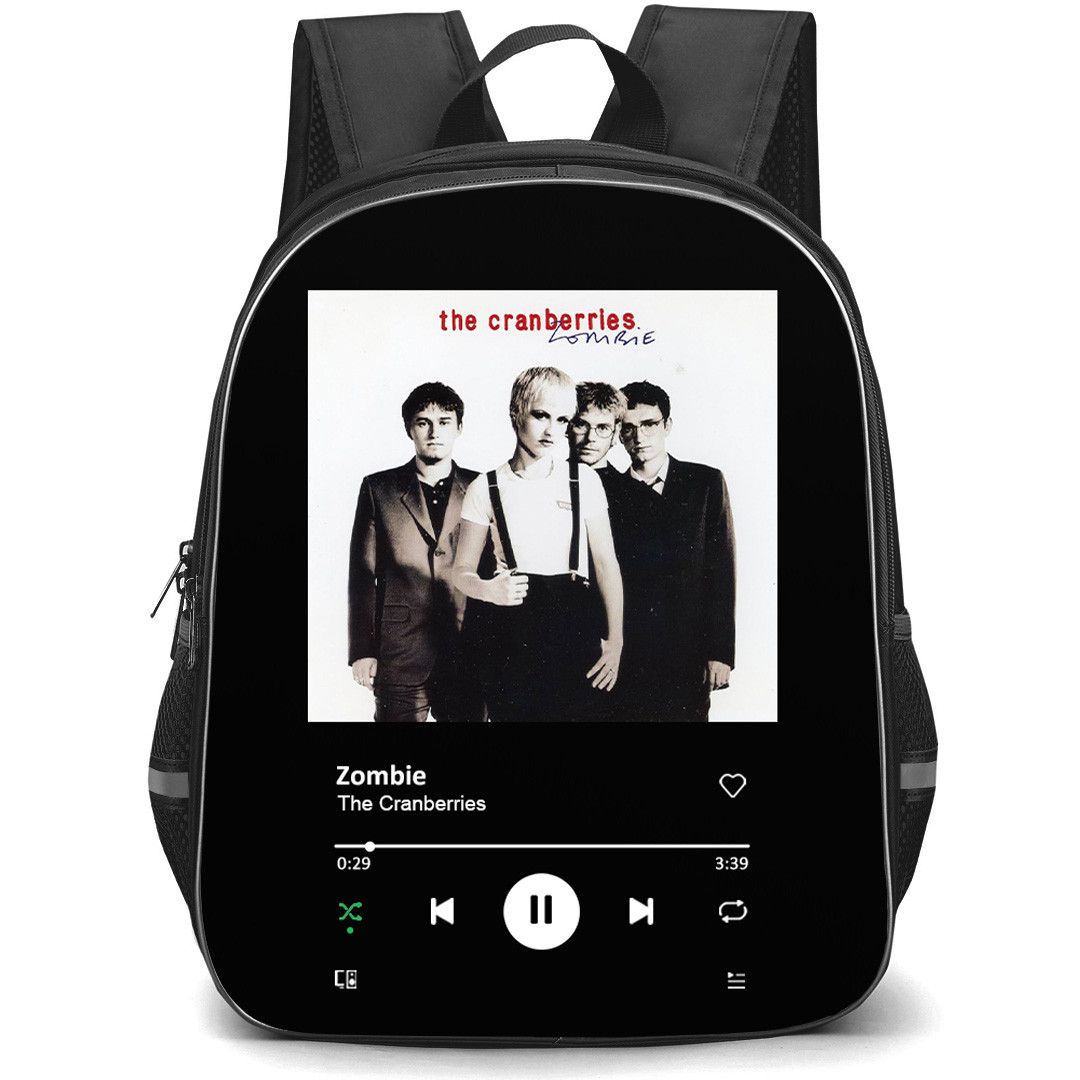 The Cranberries Backpack School Bag StudentPack - The Cranberries Zombie Album Cover Spotify Library Poster