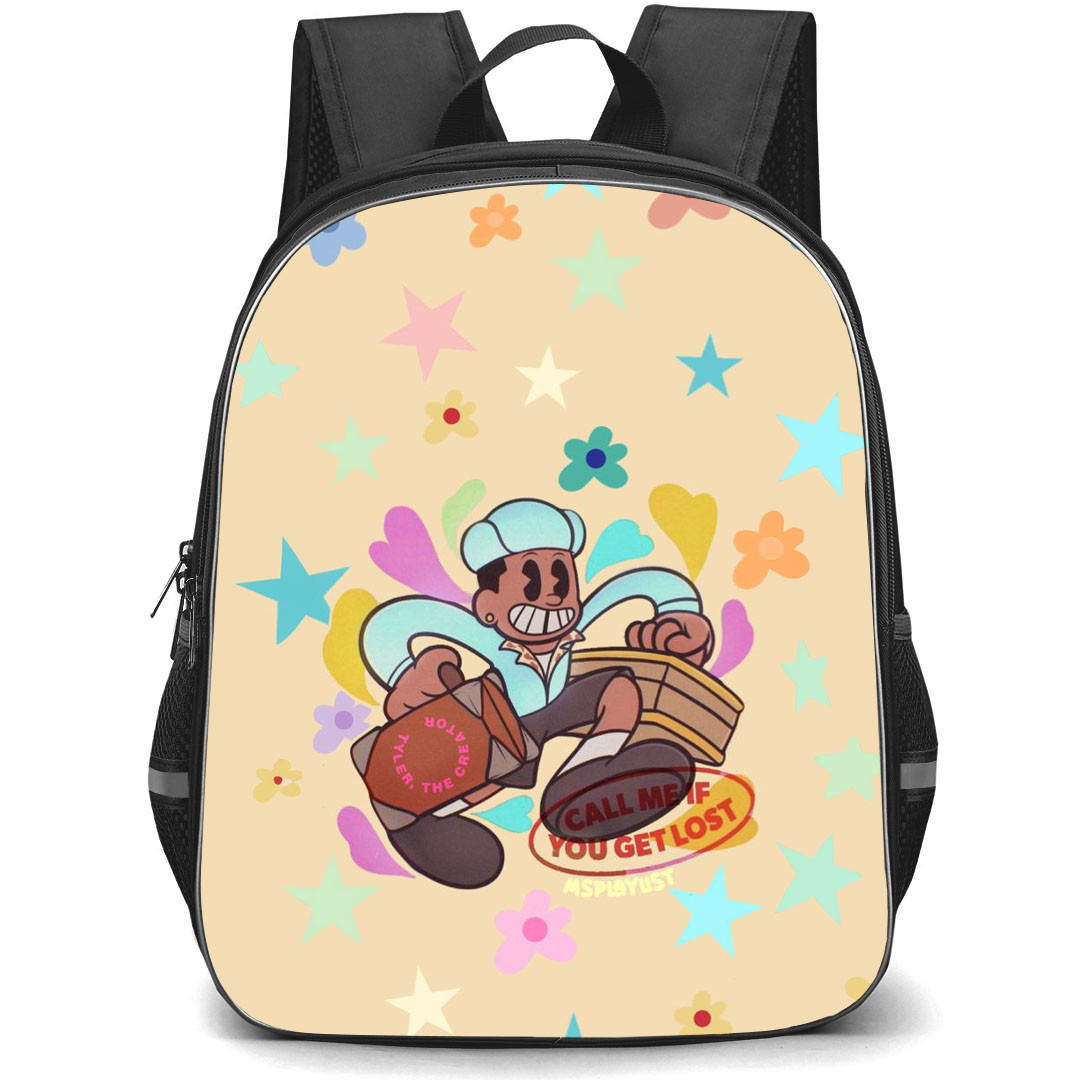 Tyler The Creator Backpack StudentPack - Tyler The Creator Call Me If You Get Lost Album Cover