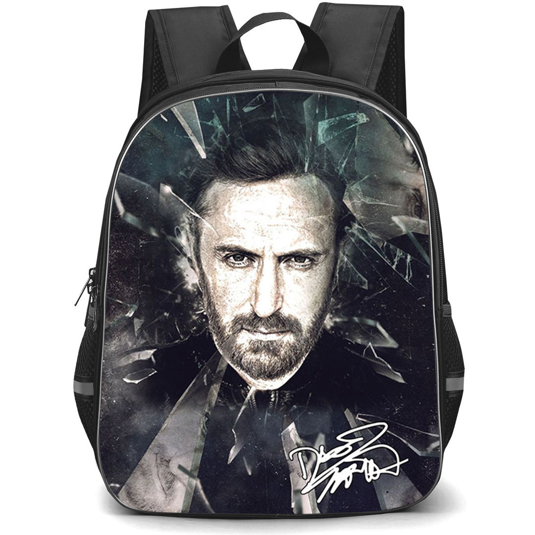 David Guetta Backpack School Bag StudentPack - David Guetta Broken Glass Poster