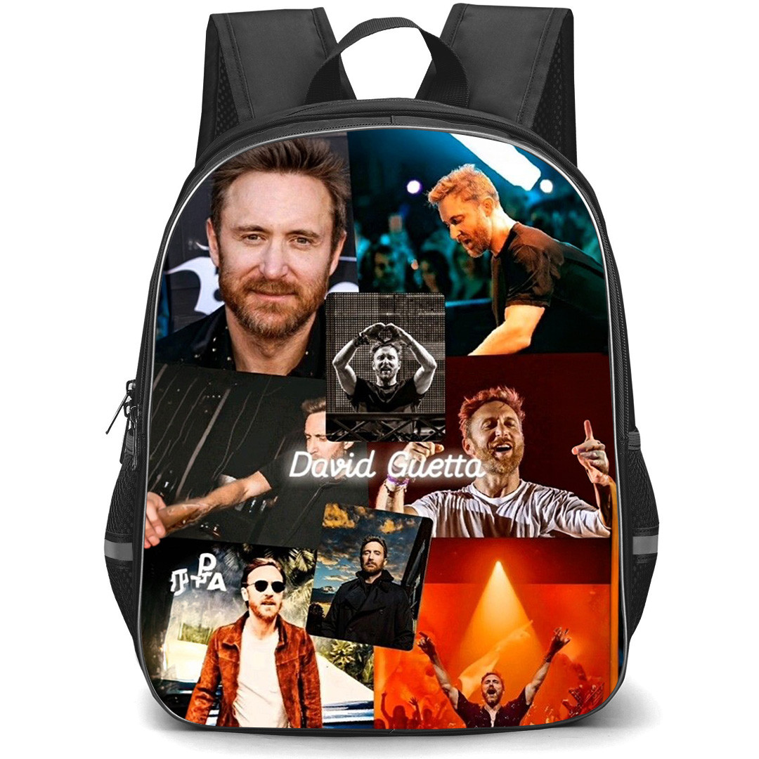 David Guetta Backpack School Bag StudentPack - David Guetta Collage Poster