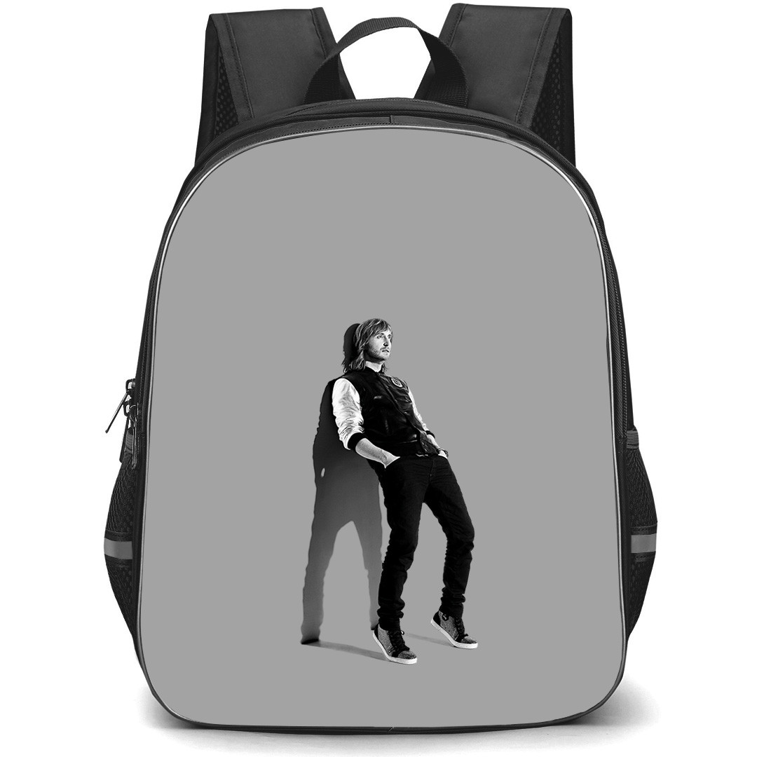 David Guetta Backpack StudentPack - David Guetta Recline Style Grayscacle Poster