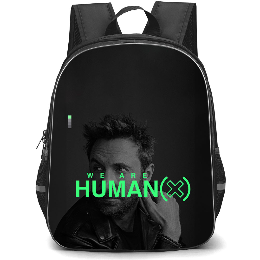 David Guetta Backpack StudentPack - David Guetta We Are Human Grayscale Poster