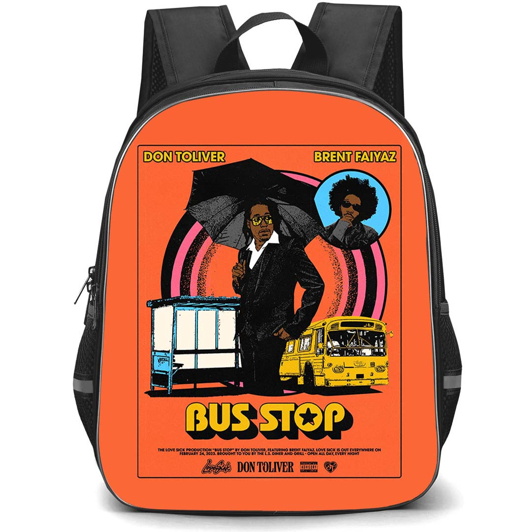 Don Toliver Backpack StudentPack - Don Toliver Ft Brent Faiyaz - Bus Stop Poster Art