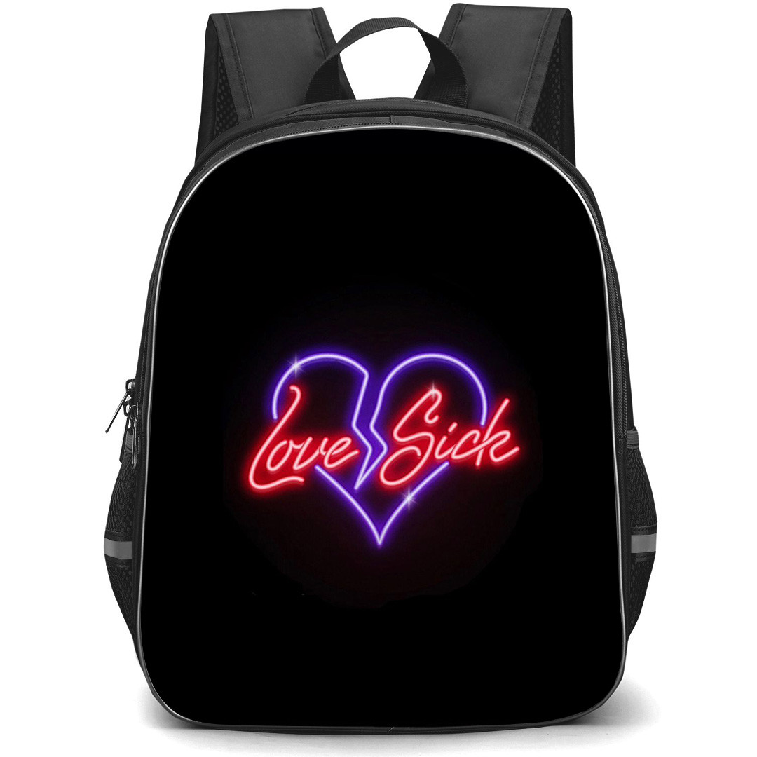 Don Toliver Backpack StudentPack - Don Toliver Love Sick Logo Neon Light On Black Background
