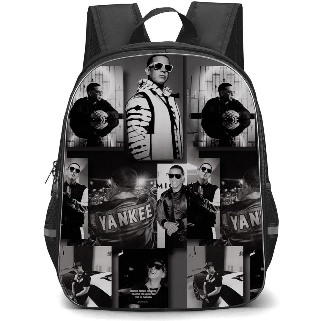Daddy Yankee Backpack StudentPack - Daddy Yankee Collage Grayscacle Poster