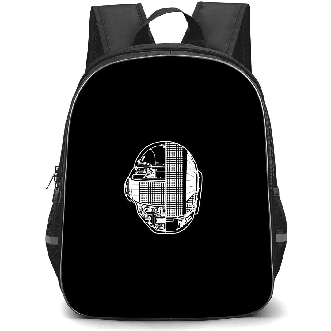 Daft Punk Backpack StudentPack - Daft Punk Aesthetic Black And White Background