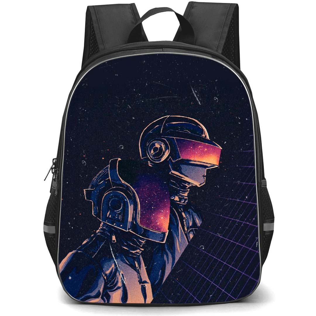 Daft Punk Backpack StudentPack - Daft Punk Artistic Retro Wave Poster