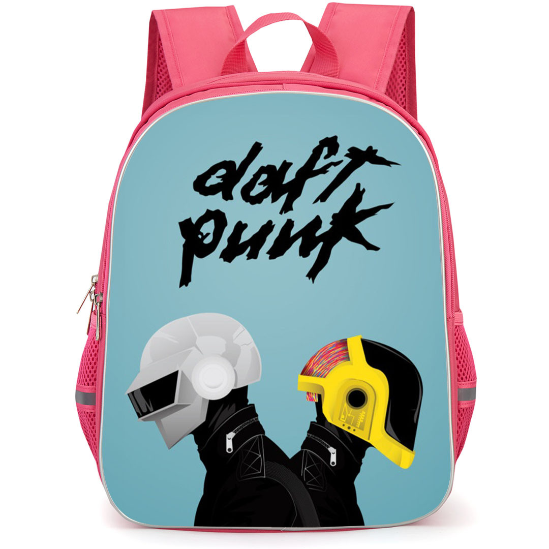 Daft Punk Backpack StudentPack - Daft Punk Electroma Poster Skyblue Background