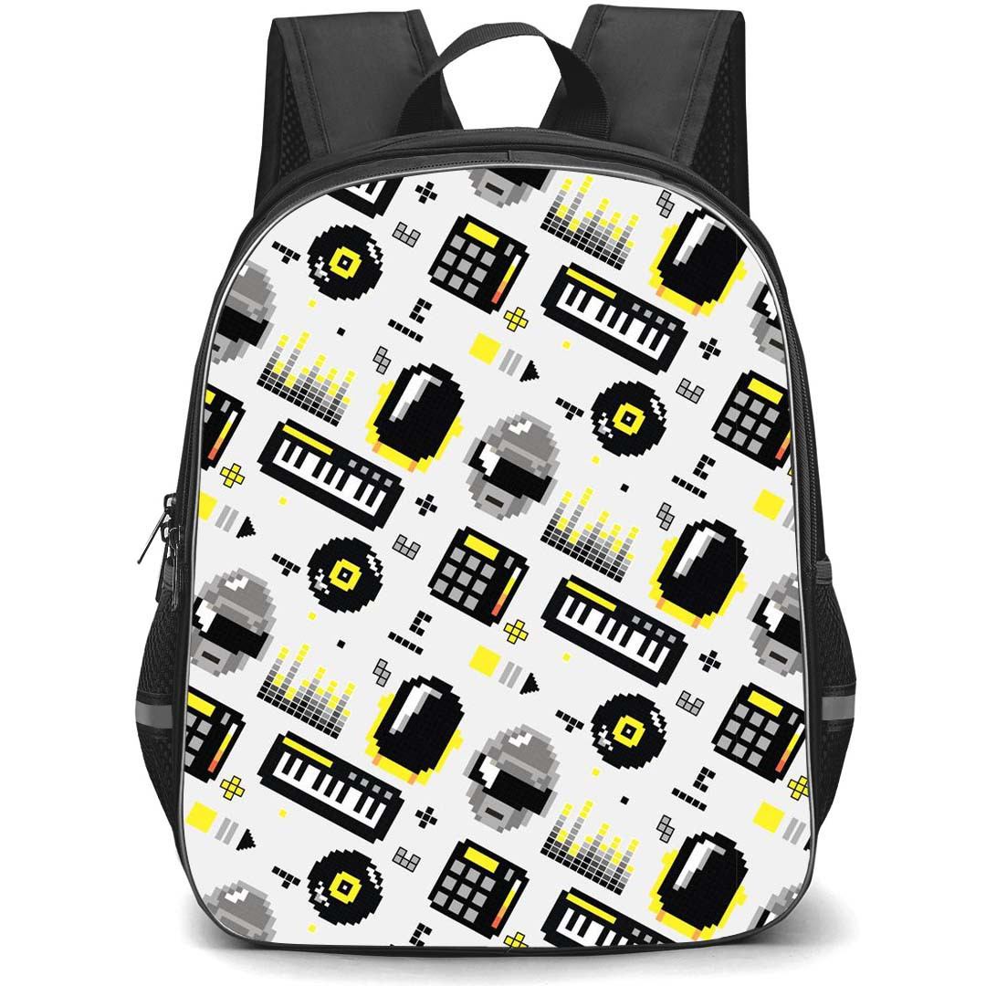 Daft Punk Backpack StudentPack - Daft Punk Pixel Pattern Art Poster