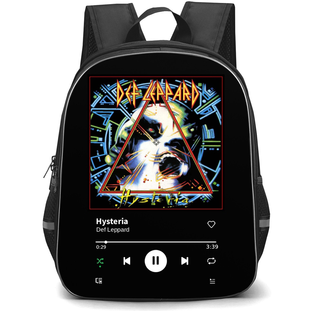 Def Leppard Backpack School Bag StudentPack - Def Leppard Hysteria Album Cover