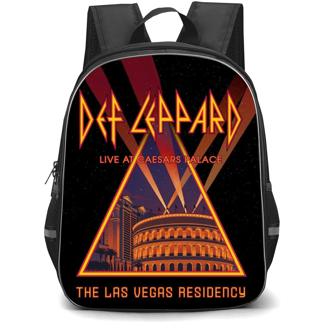 Def Leppard Backpack School Bag StudentPack - Def Leppard Las Vegas Residency Concert Poster