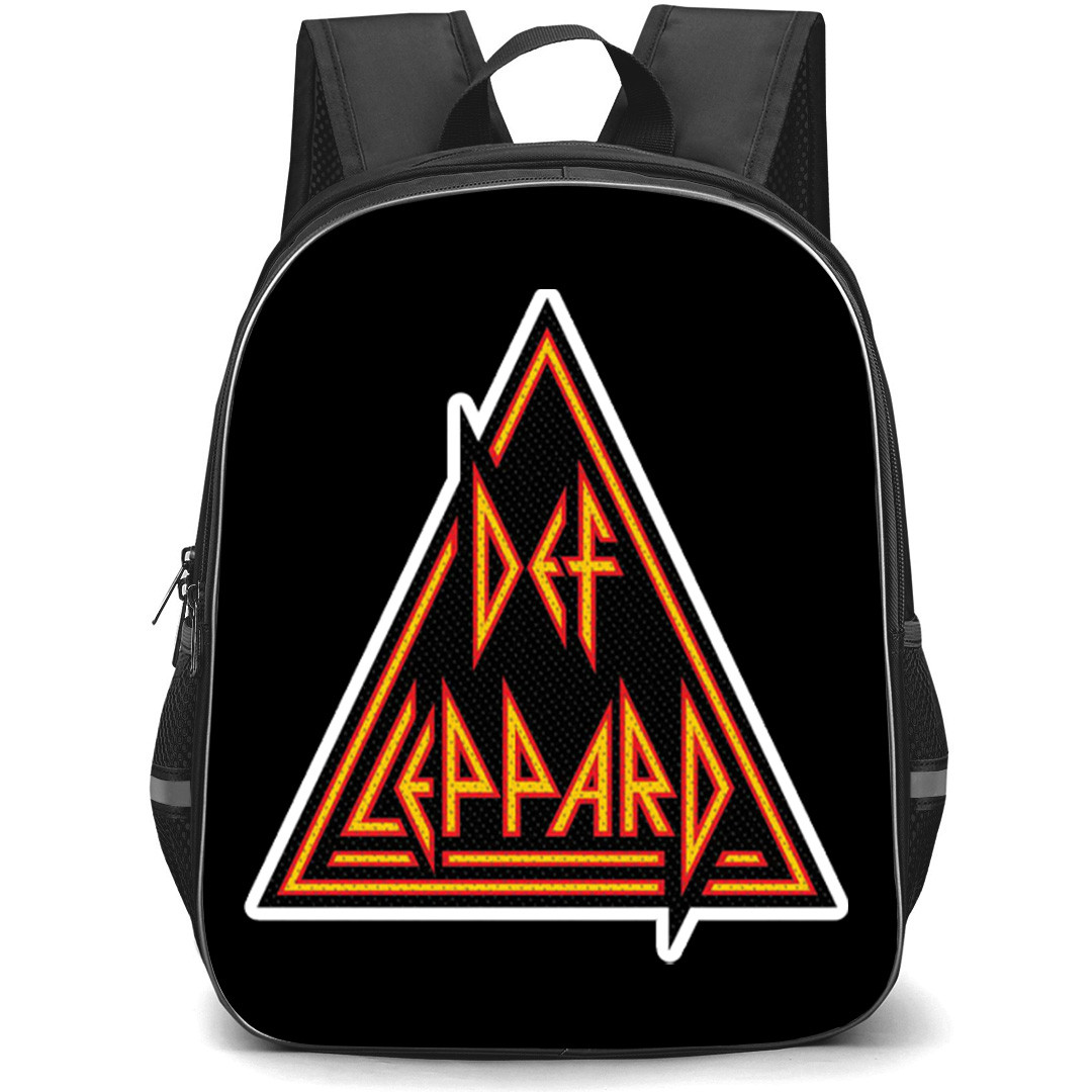 Def Leppard Backpack School Bag StudentPack - Def Leppard Triangle Logo