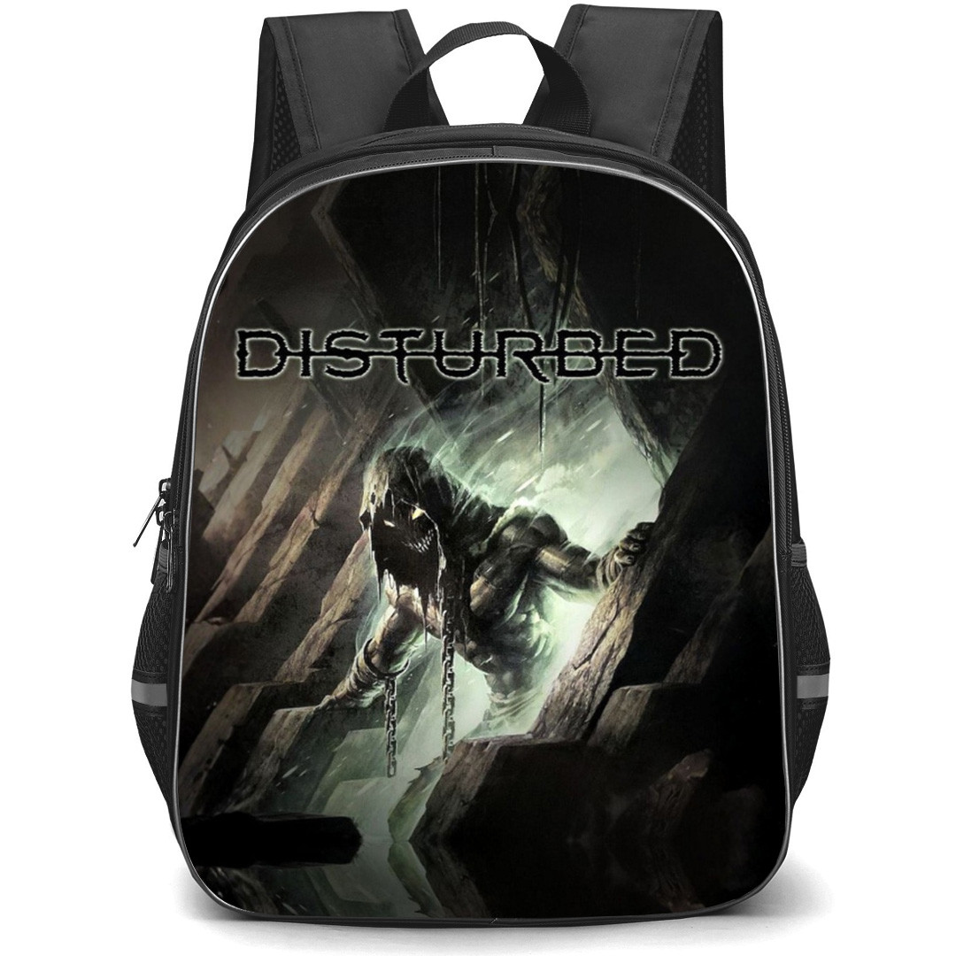 Disturbed Backpack School Bag StudentPack - Band Characters Fierce Poster