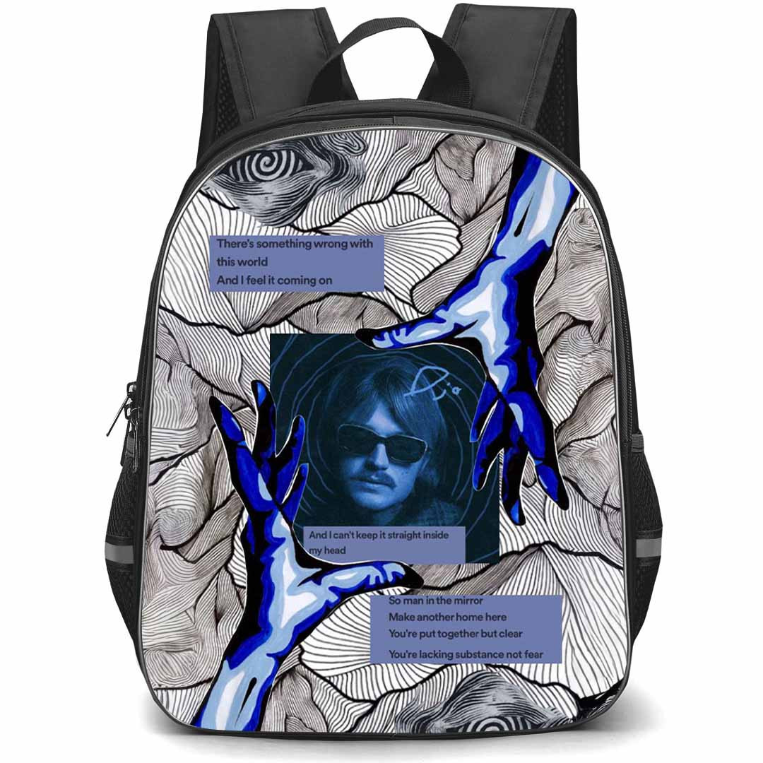 Djo Backpack StudentPack - Djo Blue Effect Portrait On Grayscale Graphic Art Poster