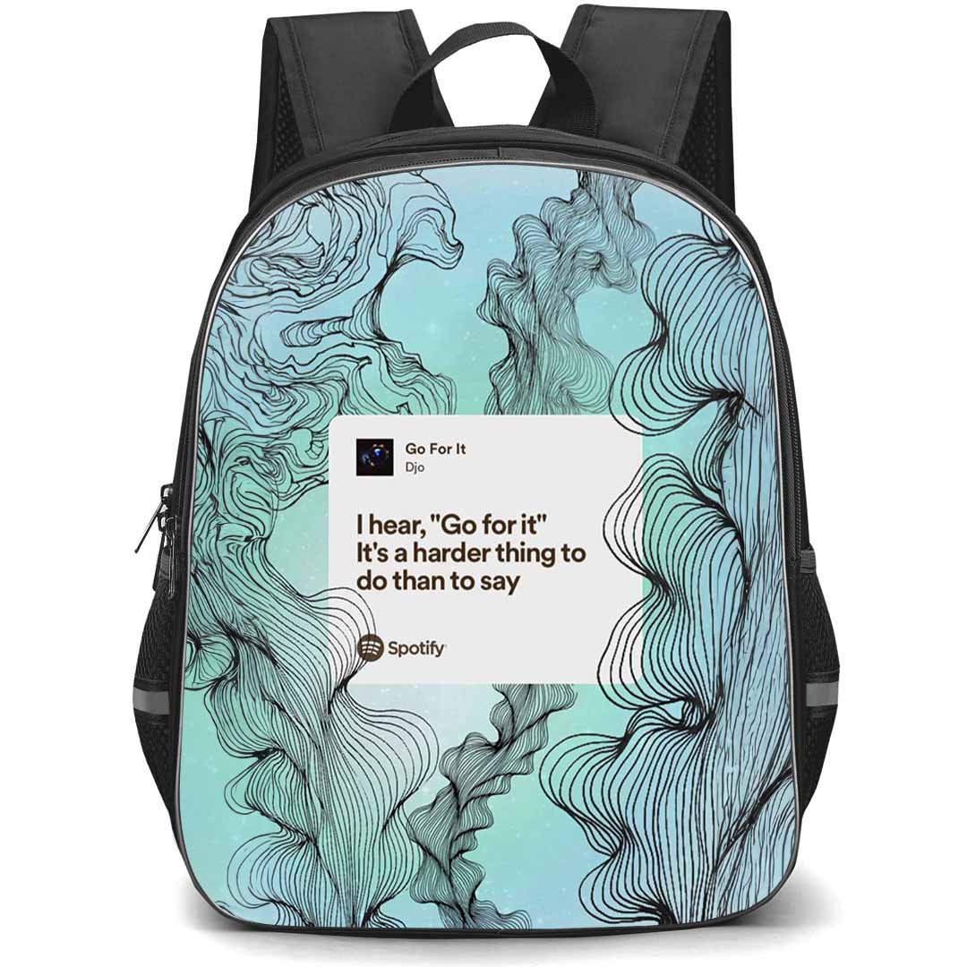 Djo Backpack StudentPack - Djo Go For It Spotify Playlist Poster