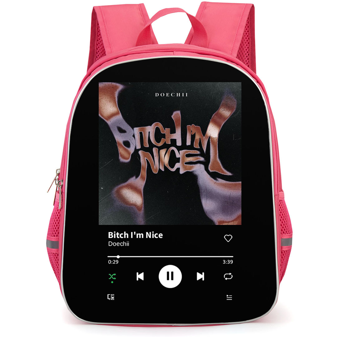 Doechii Backpack School Bag StudentPack - Doechii Bitch I'm Nice Cover Art